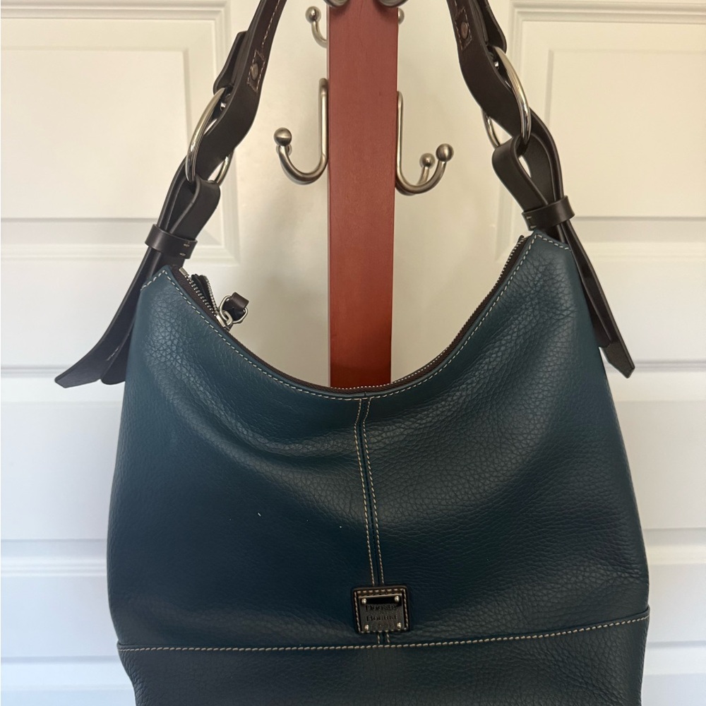 Dooney & Bourke Teal Leather Hobo Bag